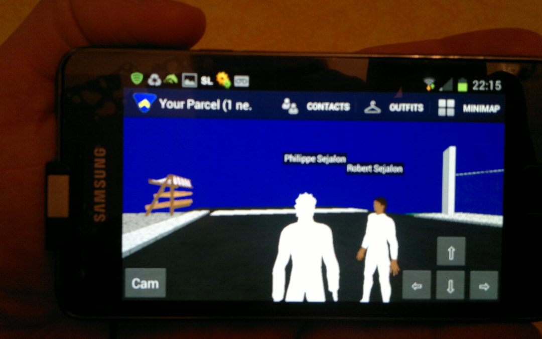 Virtual world on smartphone